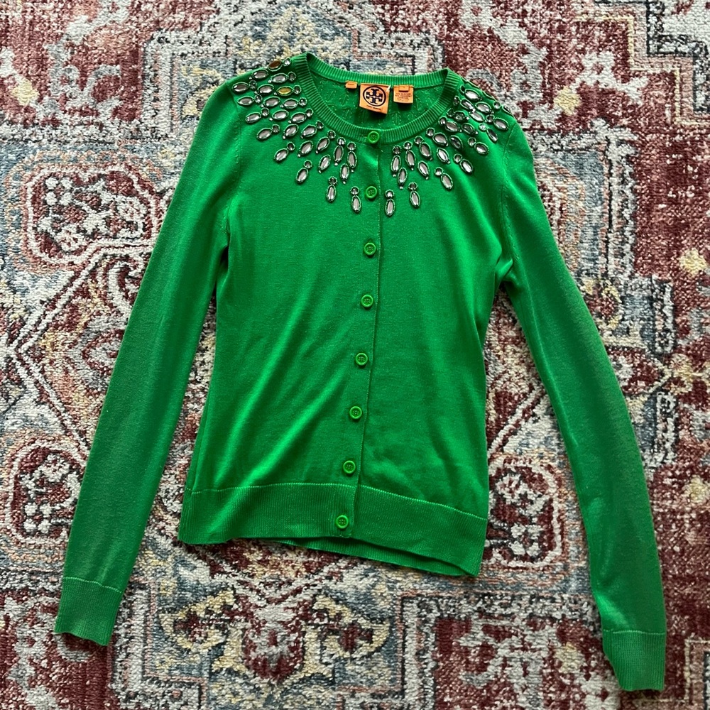Tory Burch silk/cashmere cardigan